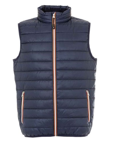Gilet in nylon morbido e lucido Worms Blue