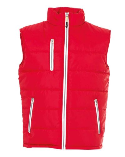 Gilet in nylon lucido impermeabile Vietnam Red