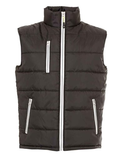 Gilet in nylon lucido impermeabile Vietnam Black