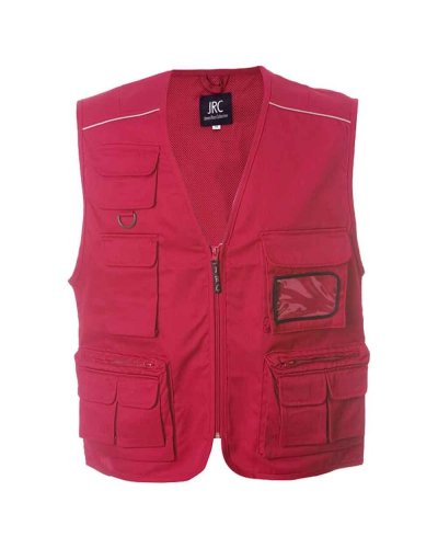 Gilet multitasche New Safari Red