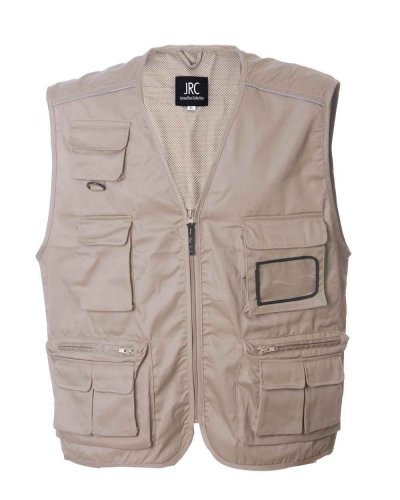 Gilet multitasche New Safari Beige