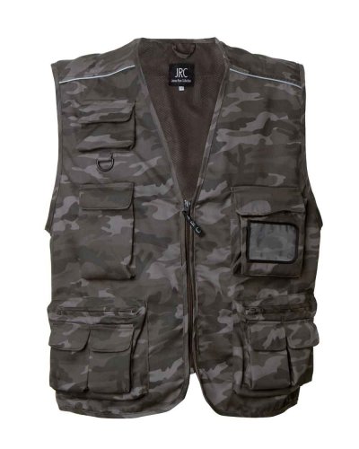 Gilet multitasche New Safari Camouflage Grey
