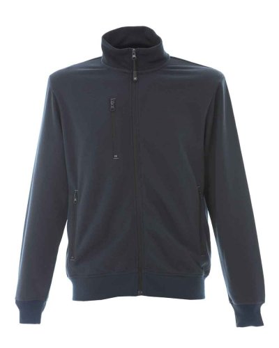 Felpa con zip Illinois Navy
