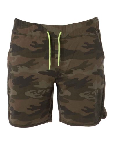 Pantalone corto in felpa leggera Creta man Camouflage Green