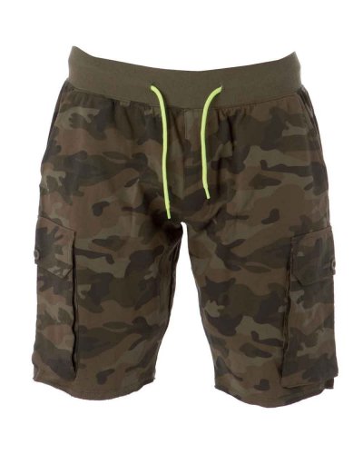 Pantalone corto in felpa leggera Cairo Camouflage Green