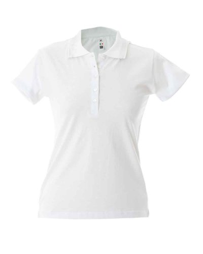 Polo donna manica corta effetto Dubai lady White