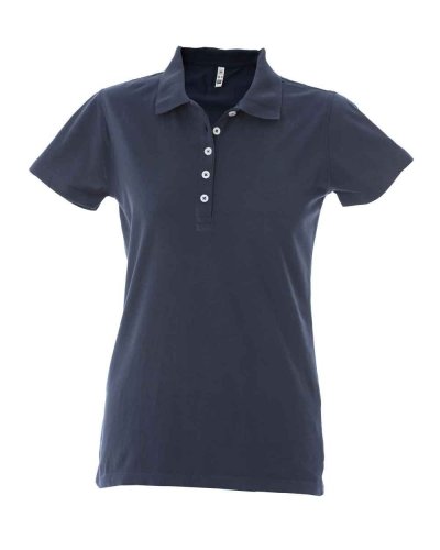 Polo donna manica corta effetto Dubai lady Navy