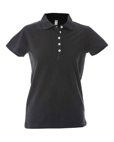 Polo donna manica corta effetto Dubai lady Black