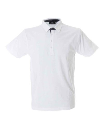 Polo manica corta in jersey Valencia White