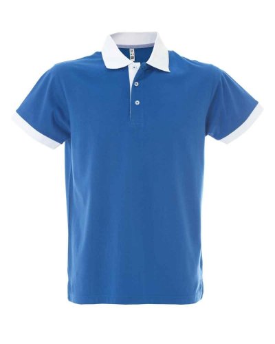 Polo manica corta colletto in contrasto Chile Royal