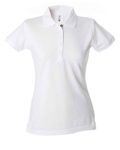 Polo donna manica corta Colombia lady White