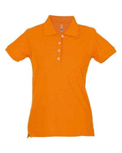 Polo donna manica corta San Francisco lady Orange