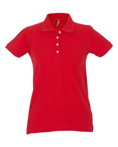 Polo donna manica corta San Francisco lady Red
