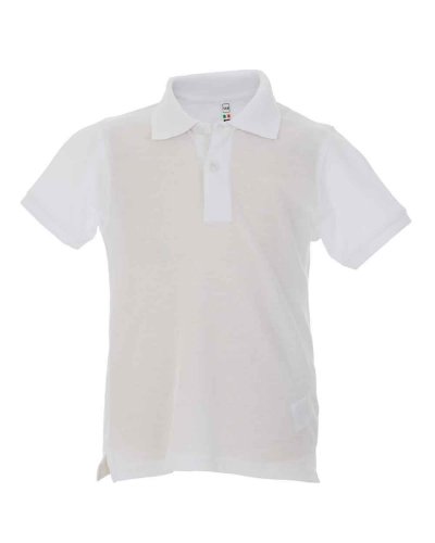 Polo bambino Tre bottoni San Francisco boy White