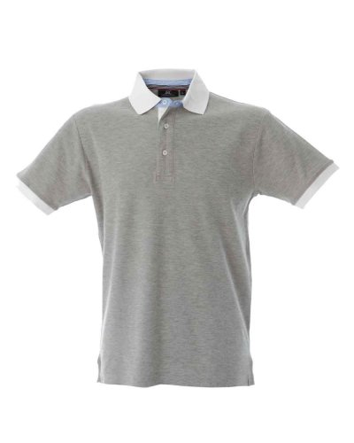 Polo manica corta fondo manica in contrasto Havana Melange