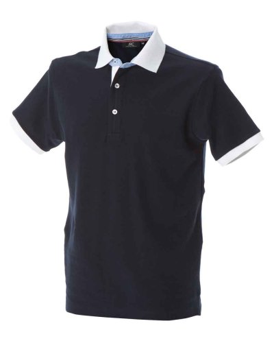 Polo manica corta fondo manica in contrasto Havana