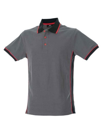 Polo manica corta con fascia laterale in contrasto Durban