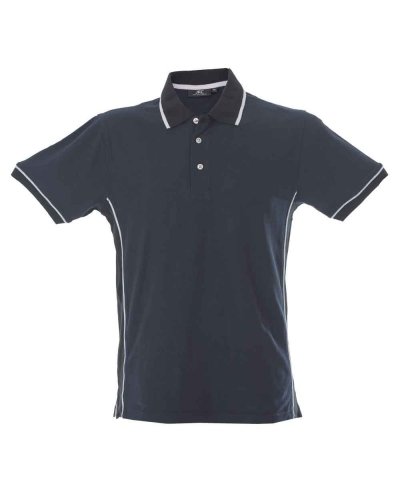 Polo manica corta con fascia laterale in contrasto Durban