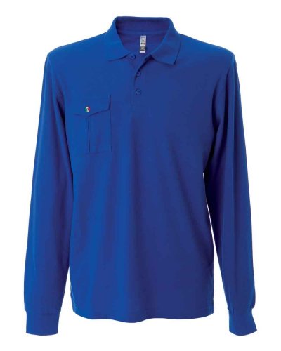 Polo manica lunga con taschino Texas Royal