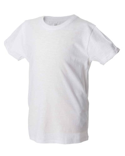 T-shirt bambino girocollo effetto fiammato Perth boy White