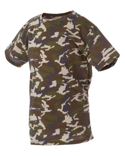 T-shirt bambino girocollo Ibiza boy Camouflage Green