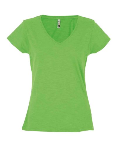T-shirt girocollo slubby Antigua lady Light Green