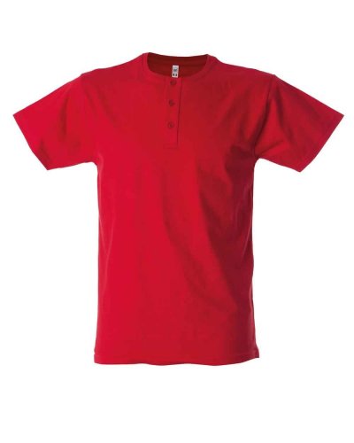 T-shirt serafino uomo girocollo Malaga Red