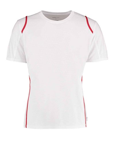 T-shirt Regular Fit Cooltex® Contrast  White / Red