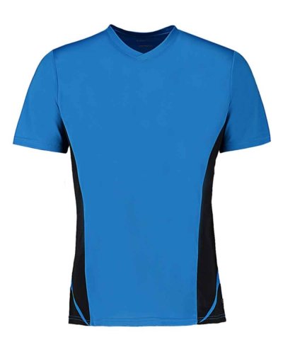 T-shirt scollo a V Regular Fit Cooltex® Electric Blue / Black