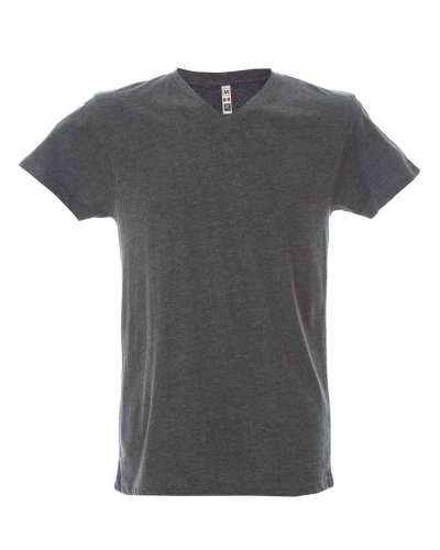 T-shirt manica corta collo a V Oviedo Black