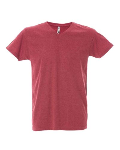 T-shirt manica corta collo a V Oviedo Burgundy