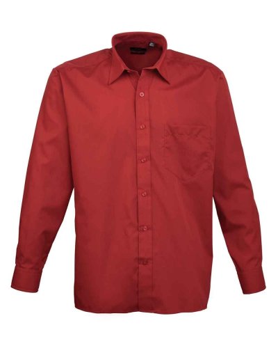 Camicia formale maniche lunghe Burgundy
