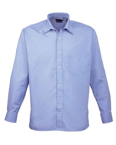 Camicia formale maniche lunghe Mid Blue