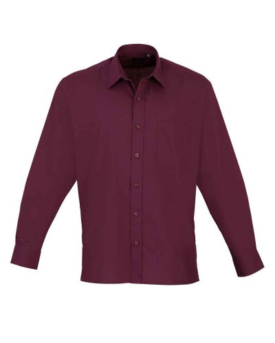 Camicia formale maniche lunghe Aubergine