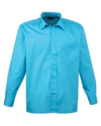 Camicia formale maniche lunghe Turquoise