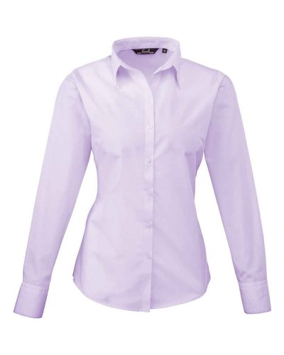 Camicia formale da donna maniche lunghe Lilac