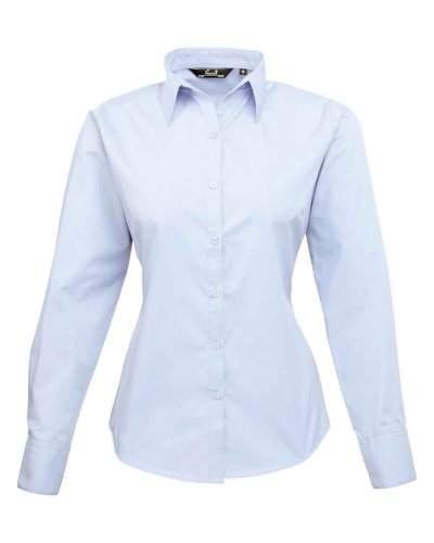 Camicia formale da donna maniche lunghe Light Blue