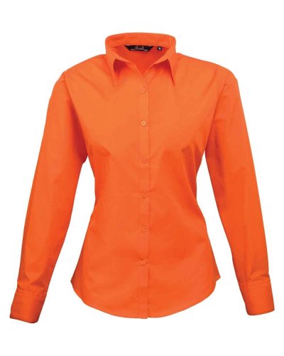 Camicia formale da donna maniche lunghe Orange