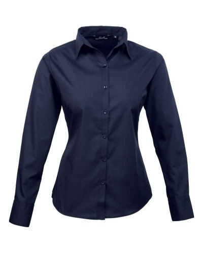Camicia formale da donna maniche lunghe Navy