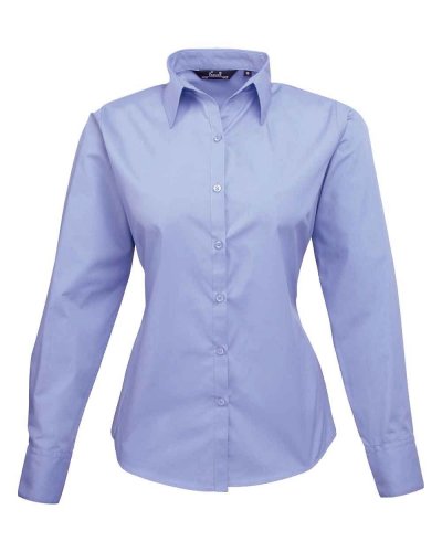 Camicia formale da donna maniche lunghe Mid Blue