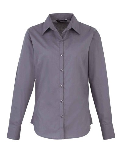 Camicia formale da donna maniche lunghe Steel