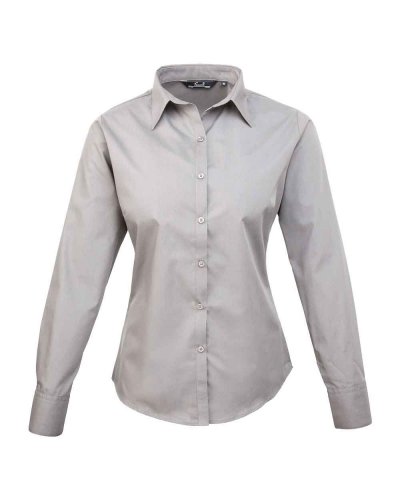 Camicia formale da donna maniche lunghe Silver Grey