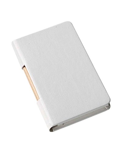 Block notes con matita Bianco