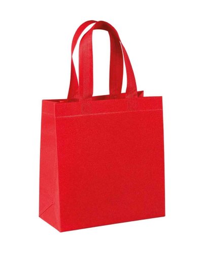 Shopper in TNT laminato Glitter Rosso