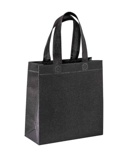 Shopper in TNT laminato Glitter Nero