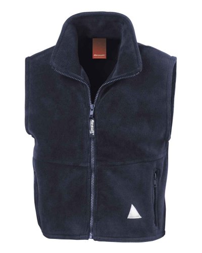 Gilet bambino in pile Navy