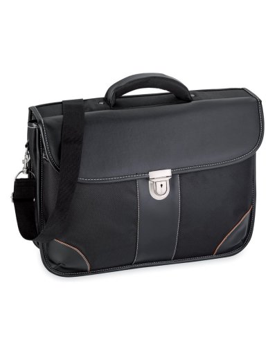 Borsa porta computer chiusura in metallo con funzione organizer