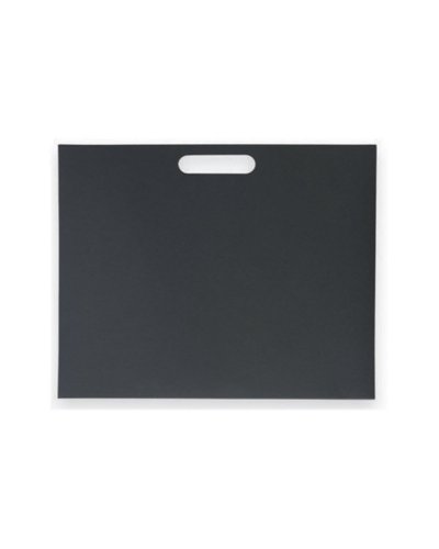 Cartella portadocumenti con segnapagine block-notes e penna Nero