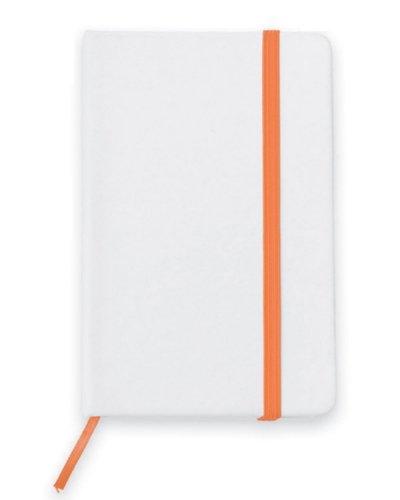 Block-notes A6 con elastico multicolor Arancio