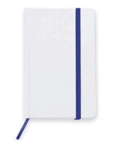Block-notes A6 con elastico multicolor Blu